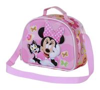 Disney, Borsa Porta Merenda 3D Unisex Kids, Rosa Minni Mouse, One size