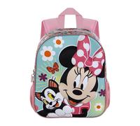 Disney Zainetto Minnie Figaro 3D per asilo per bambine con tasche laterali Rosa 31x26x11 cm 8,5 L