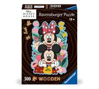 Ravensburger Disney Mickey & Minnie Mouse Shaped 300 Piece Wooden Puzzles for Ad