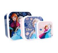VadoBag Porta-pranzo per bambini Frozen II Fresh Bites 3 pezzi 6x12x12 cm Bleu