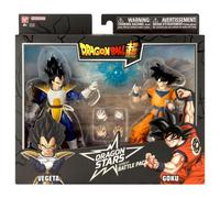 BANDAI - Dragon Ball Super - Figurine Dragon Stars 17 cm - Battle Pack - Vegeta vs Goku - Pacchetto di 2 figurine Dragon Ball da collezione - Giocattolo per bambini dai 4 anni in su - 37294