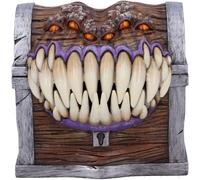 Nemesis Now Box 11.3cm Scatola portaoggetti con Licenza Ufficiale Dungeons & Dragons Mimic Dice, Resina, Marrone