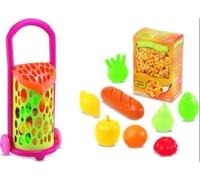 Ecoiffier ECF7600000977 100% Chef - Carrello Spesa con Accessori 7 pz