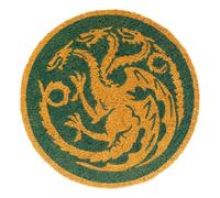 Grupo Erik: Zerbino Trono di Spade - House of the Dragon, Tappeto Game of Thrones Rotondo 50 cm, fabbricato con base in PVC antiscivolo, Tappeto Trono di Spade