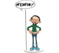 Plastoy Statuetta da collezione Gaston Lagaffe con cartello M'finalmente... Resina 20 cm