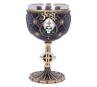 Nemesis Now Calice B4886P9 Ghost Papa Emeritus III Meliora Oro, resina con acciaio inox