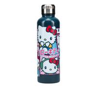 Paladone Hello Kitty - Borraccia Sanrio in metallo colorato con licenza ufficiale, colore rosa e blu, bicchiere da viaggio a prova di perdite, adatto per portabicchieri standard, regalo e decorazione