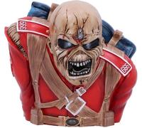 Nemesis Now Scatola Busto Iron Maiden The Trooper con Licenza Ufficiale (Piccolo) Rosso, 12 cm