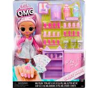 Lol surprise omg sweet nails: kitty k café. include 15 sorprese tra cui veri smalti, unghie finte, glitter, 1 fashion doll e molto altro