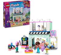 Lego friends 42662 parrucchiere e negozio di accessori, salone giocattolo con 3 personaggi, giochi creativi per bambine 7+