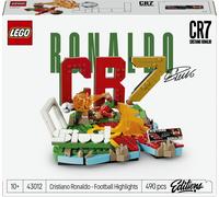 LEGO Editions Cristiano Ronaldo - Highlights Calcistici Giocattolo - Modello 3D da Esposizione con Minifigure da Collezione - Decorazione Camera da Letto - Regalo Bambini e Bambine da 10 Anni - 43012