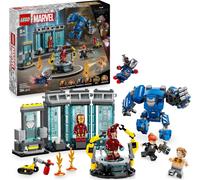 LEGO Marvel Laboratorio di Iron Man: Sala delle Armature - Giocattolo per Fan dei Supereroi con Mech e 5 Minifigure tra cui Aldrich Killian e Robot Dum-E - Regalo Avengers per Bambini da 8 Anni 76315
