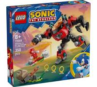 LEGO Sonic the Hedgehog Knuckles vs. il Mech Egg Crusher del Dr. Eggman - Set con 2 Minifigure, Anelli e Smeraldi del Caos - Regalo per Bambini e Bambine da 8 Anni in su Fan dei Videogiochi - 77005