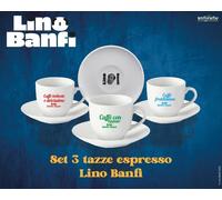 Lino Banfi: Infinite Statue - Espresso Mug Set 3 Tazzine -