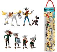 Plastoy SAS 70387 - Tubo Lucky Luke, 7 personaggi