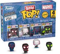 Funko Bitty Pop! Spider-Man - Miles Morales 4pkE una Mini Figura Misteriosa a Sorpresa - 0.9 Inch (2.2 Cm) - Marvel Comics - Fumetti Marvel da Collezione - Idea Regalo - Borse Party Stocking