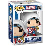 Funko Pop! Marvel: SGGV - Captain Capt. America Gwen Gwen - Marvel Comics - Fumetti Marvel - Figura in Vinile da Collezione - Idea Regalo - Merchandising Ufficiale - Giocattoli per Bambini e Adulti