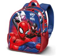 Marvel Spiderman Word-Zainetto Basic, Blu, 30 x 38 cm, Capacità 13 L