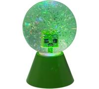Paladone Minecraft Creeper - Palla di neve a LED con glitter, con licenza ufficiale, cambia colore, per bambini e ragazzi, prodotto da gioco, design compatto, verde