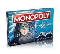 Winning Moves Monopoly Attack on Titan - giochi da tavolo, giochi da tavolo adulti, giochi da tavolo bambini, giochi da tavolo per 2, da 2 a 6 persone, età 12+