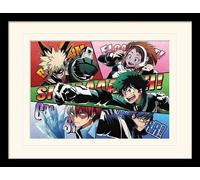 Merchandising My Hero Academia: Pyramid - Comic Action (Stampa In Cornice Bordat