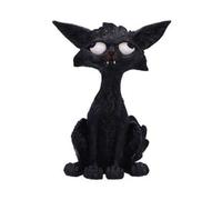 Nemesis Now Kat Figurine 20cm, resina, nero, figura di gatto stravagante, stupido ornamento gatto nero, regalo da collezione, fuso in resina di alta qualità, sapientemente dipinto a mano