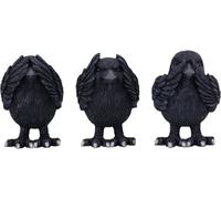 Nemesis Now Three Wise Ravens, Black, 8.7cm (B6023V2)