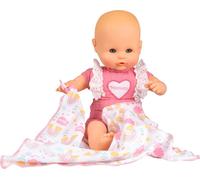 Nenuco, bebè con suoni, bambola morbida con occhi che si chiudono, premendo il pancino emette suoni da bambino, include una copertina, per bambine/I da 1 anno, Famosa NFN89000
