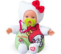 Nenuco Cute My Melody, Mini Bambola da 15 cm, corpo orbido, vestita da personaggio My Melody di Hello Kitty, con ciuccio, + 10 mesi, Famosa (NFNC2300)