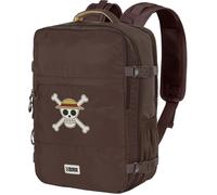 One Piece Skull-Zaino Mercury da Viaggio Aereo 40x20x25cm Bagaglio a Mano, Marrone, Capacità 20 L