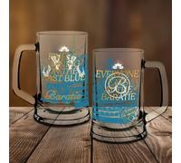 Paladone, Boccale in vetro con manico del Baratie di One Piece da 500 ml, con licenza ufficiale Netflix, merchandise per fan anime e cultura pop