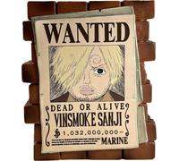Plastoy - salvadanaio ONE PIECE : poster WANTED SANJI