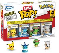 Funko Bitty Pop! Pokemon - Pikachu 4PKE una Mini Figura Misteriosa a Sorpresa - 0.9 Inch (2.2 Cm) da Collezione - Ripiano Espositivo Impilabile Incluso - Idea Regalo - Borse Party Stocking