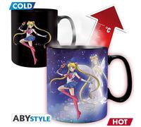 Merchandising Sailor Moon: ABYstyle - Sailor & Chibi (Mug Heat Change 460 Ml / T
