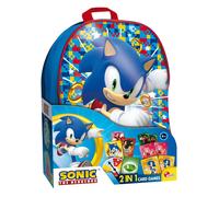 Merchandising Sonic: Lisciani - 2 In 1 Card Games In A Backpack