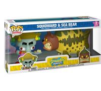 Funko POP! Animation: Spongebob Squarepants- Squidward & Sea Bear - 2 Pack - Figura in vinile da collezione - Idea regalo - Prodotto ufficiale - Giocattoli per bambini e adulti