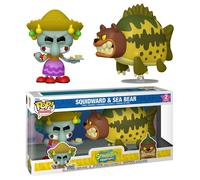Funko POP! Animation: Spongebob Squarepants- Squidward & Sea Bear - 2 Pack - Figura in vinile da collezione - Idea regalo - Prodotto ufficiale - Giocattoli per bambini e adulti