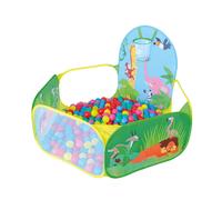 Sport1 Recinto Pop up con canestro e Palline Tenda Gioco. Giochi da Esterno per Bambini. Giochi Esterno Bambini da Giardino/Interno. Recinto per Bambini Dim. 128x128x80cm. Pratica Apertura Pop-up.