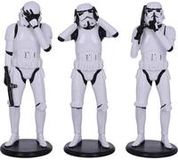 Nemesis Now Original Stormtrooper Figures 3pack Three Wise Stormtroopers 14 Cm Bianco