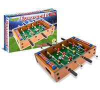 Teorema - Calcio Balilla per Bambini, Biliardino da Tavolo in Legno, Mini Calcetto con 2 Palline, Misure 34x37x8,5