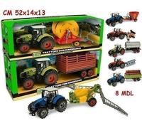 Merchandising Teorema: Linea Verde - Trattore A Frizione Con Rimorchio