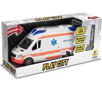 Merchandising Teorema: Play City - Ambulanza Porte Apribili Con Barella Luci E S
