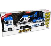 Merchandising Teorema: Play City - Police Truck Con Aereo E Macchina Luci E Suon