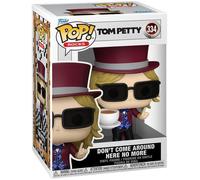 Tom Petty Pop! Rocks Vinile Figura Don't Come Around Here No More 9 Cm Funko