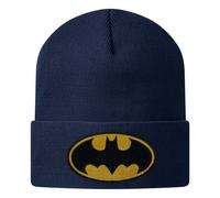 Merchandising Ufficiale Batman Patch Logo Beanie Cappello Nero
