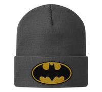 Merchandising Ufficiale Batman Patch Logo Beanie Cappello Nero