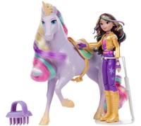 Set Unicorn Academy, Sophia & Wildstar con 2 Accessori Per l'Equitazione e Strumento per lo Styling dei Capelli, Bambole e Unicorni Giocattolo per Bambine, 4+ Anni
