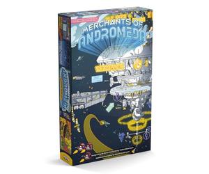 Merchants of Andromeda | Sci-Fi Board Game with Dutch Auctions, Mini-Games & Political Voting | Strategy Game for 3-6 Players | Ages 13+ | Space Economy Game