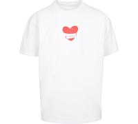 Merchcode Abbracci e Amore Cuore Abbraccio pesantersize Tee MP5012541 4XL Bianco