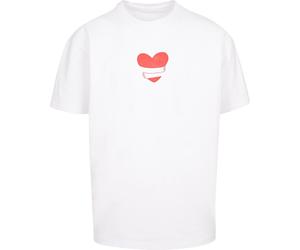 Merchcode Abbracci e Amore Cuore Abbraccio pesantersize Tee MP5012541 M Bianco
